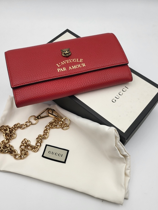 Gucci Handbags - Gucci Animalier L'Aveugle Par Amour Pebbled Leather Epecial Edition..Authentic.